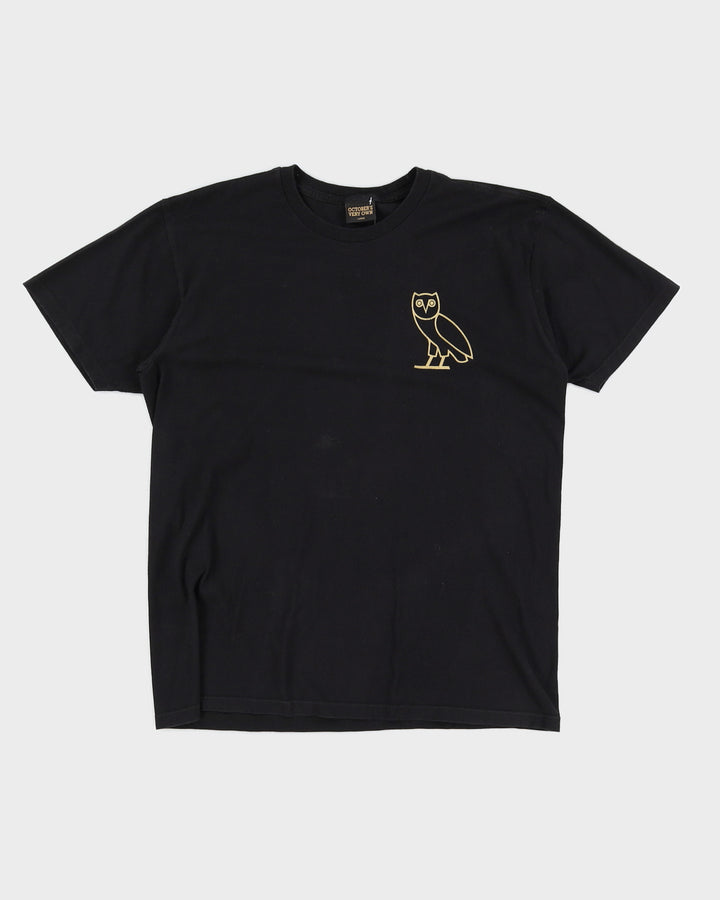 OVO Black Owl Logo T-Shirt - L