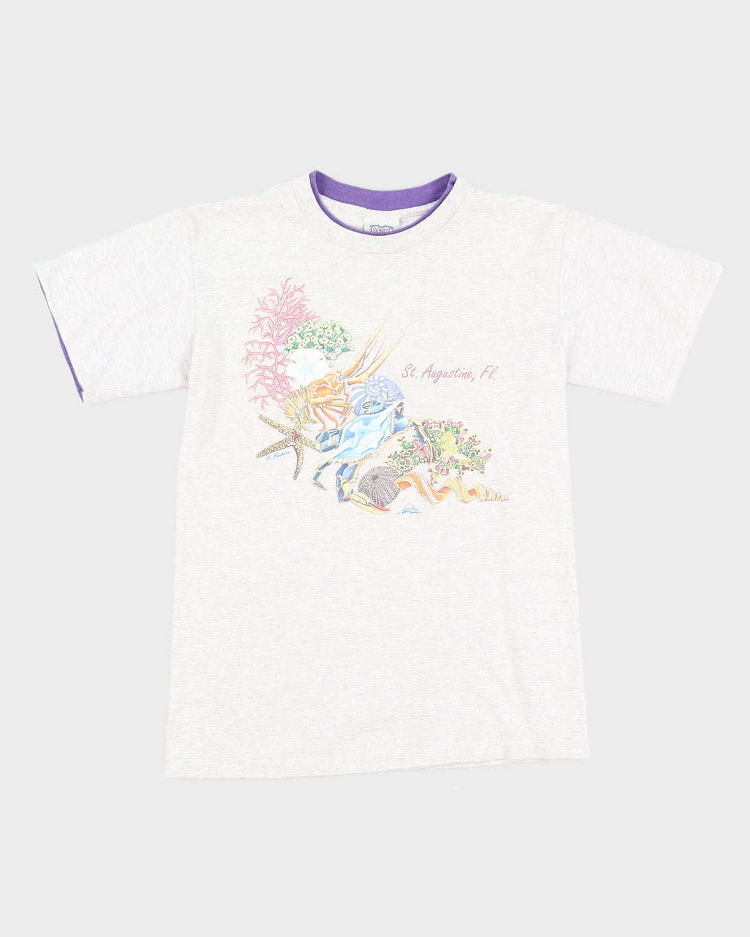 90s St Augustine Marine Life T-shirt - M