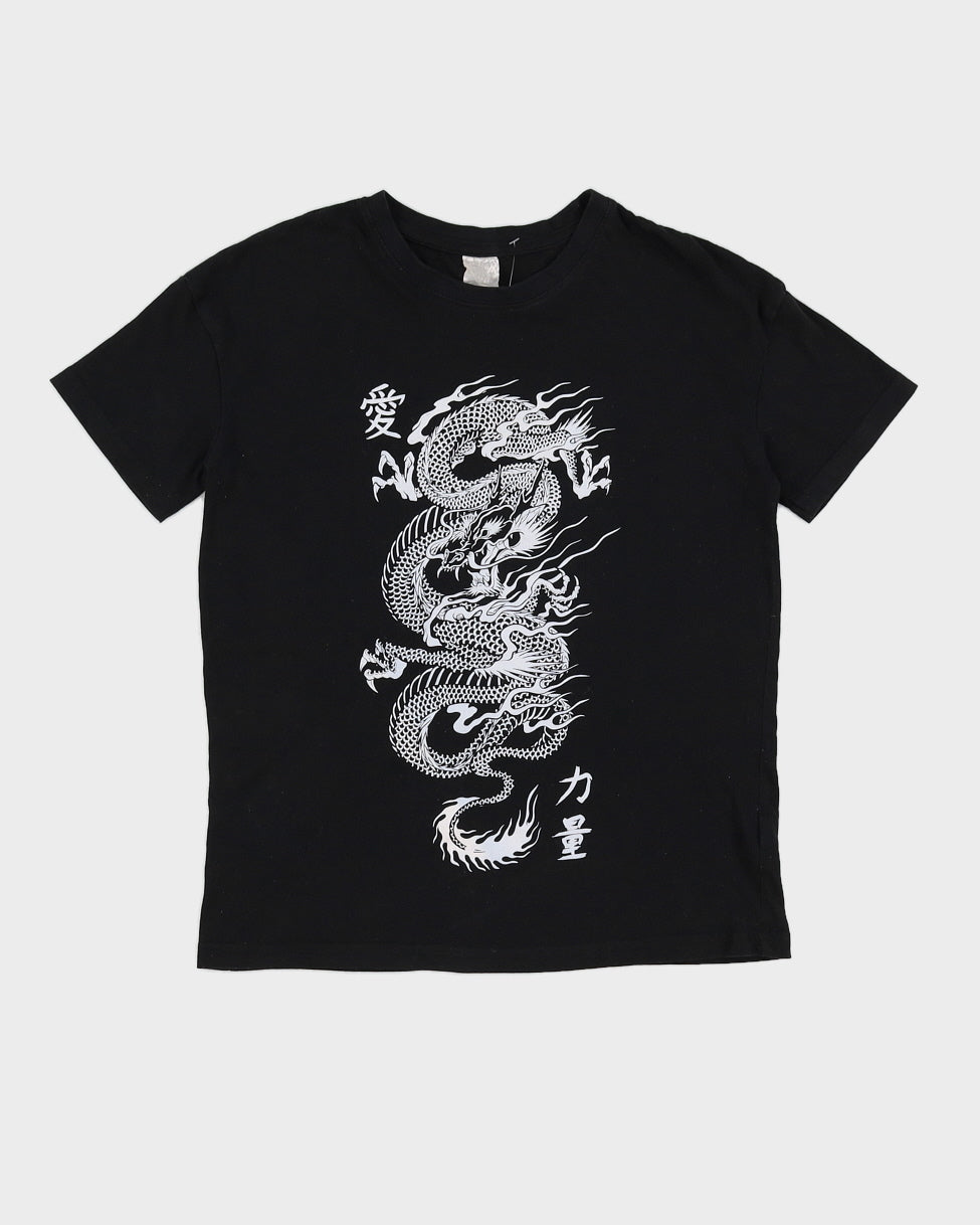 00s Dragon Print T-Shirt - S/M