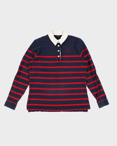 00s Tommy Hilfiger Preppy Long Sleeve Polo - L