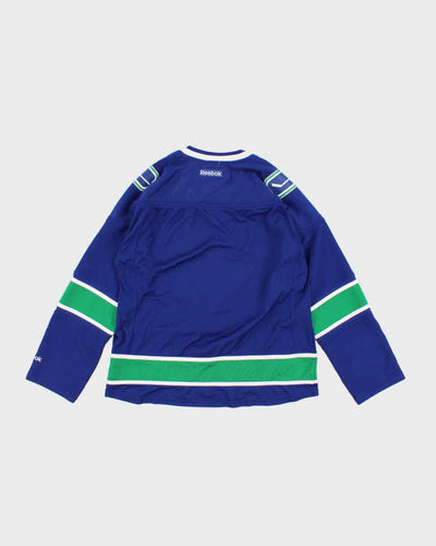 Vintage Womans NHL x Canucks Blue Reebok Jersey - XL