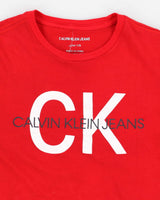 Calvin Klein Red Baby Tee - M