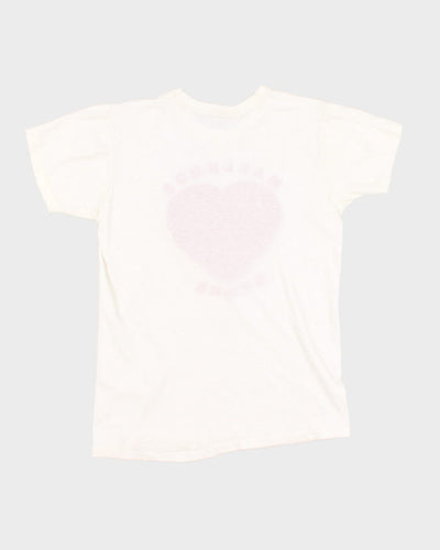 90s Women's White Graphic T-Shirt - M