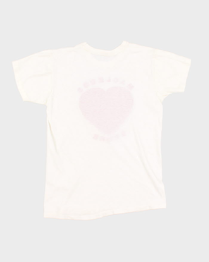 90s Women's White Graphic T-Shirt - M