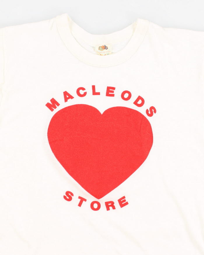 90s Women's White Graphic T-Shirt - M