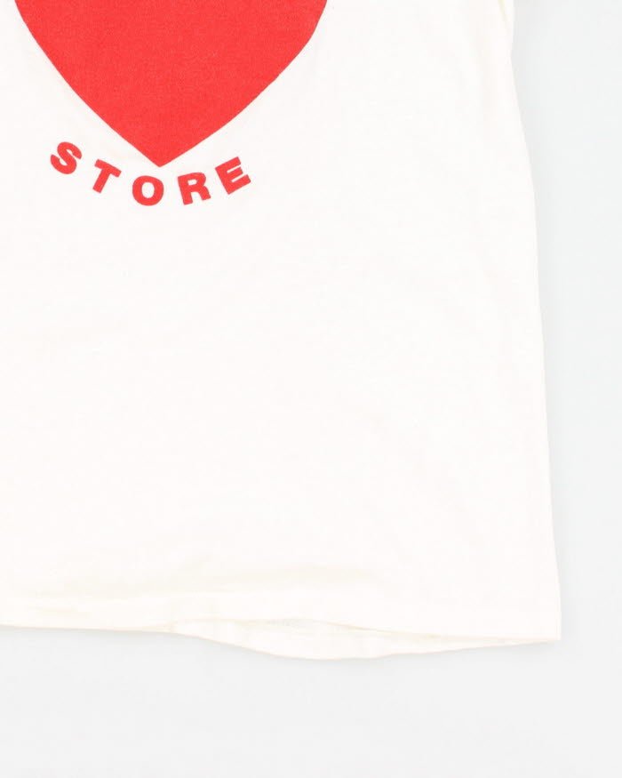 90s Women's White Graphic T-Shirt - M
