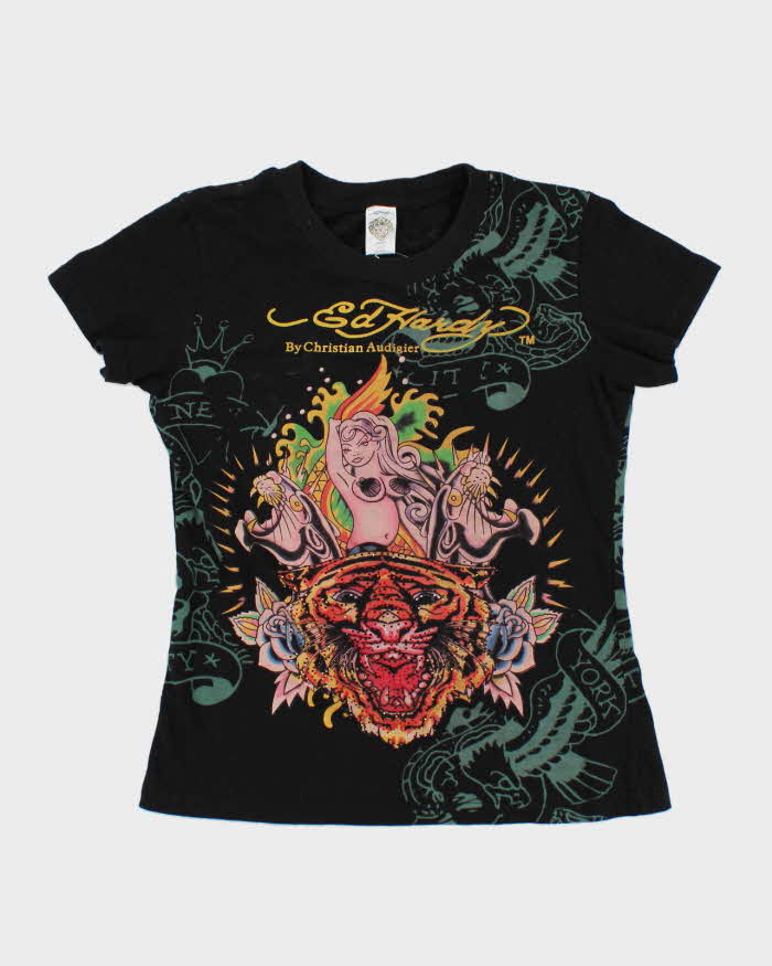 Vintage Y2k 00s Ed Hardy By Christian Audigier T-shirt - S
