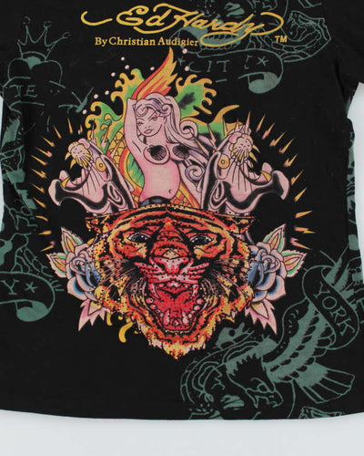 Vintage Y2k 00s Ed Hardy By Christian Audigier T-shirt - S