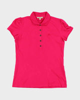 Vintage Burberry Pink Polo Shirt - M