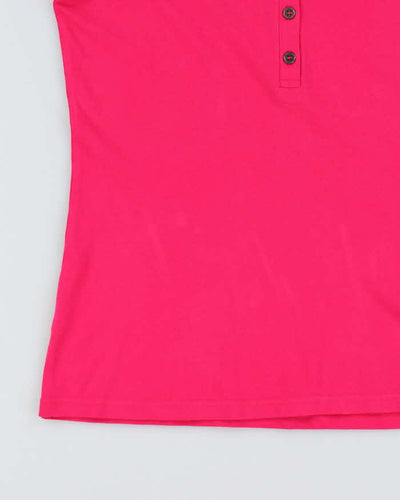 Vintage Burberry Pink Polo Shirt - M