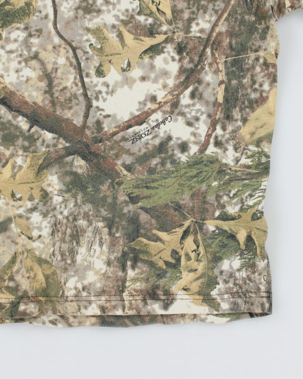 Vintage 2000's Camouflage Cropped T-Shirt - L