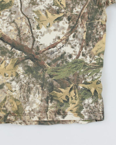 Vintage 2000's Camouflage Cropped T-Shirt - L