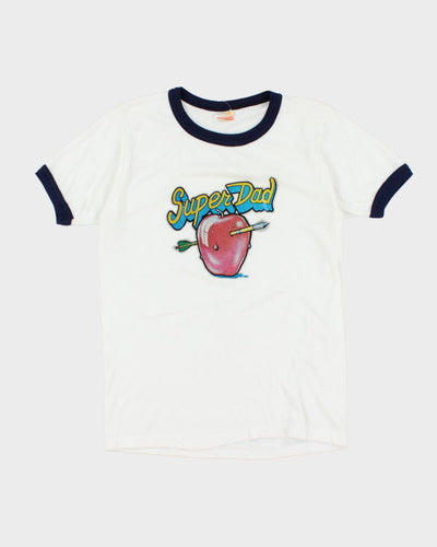 Vintage 90's Single Stitch Graphic Ringer Style Baby T-Shirt - S