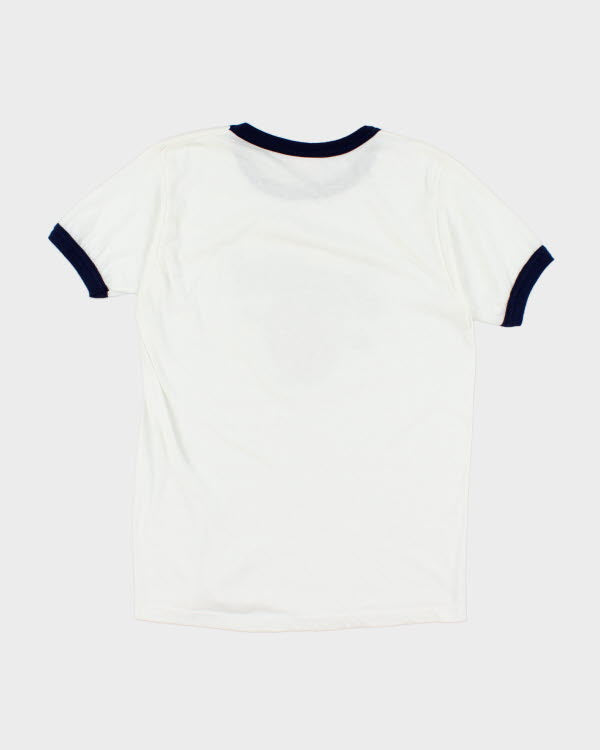 Vintage 90's Single Stitch Graphic Ringer Style Baby T-Shirt - S