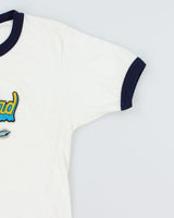 Vintage 90's Single Stitch Graphic Ringer Style Baby T-Shirt - S