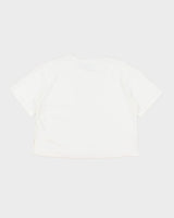 Sandro White Cropped T-shirt - M