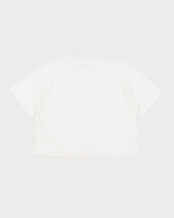 Sandro White Cropped T-shirt - M