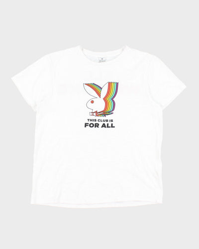 Vintage Y2K Playboy Gay Pride Graphic T-Shirt - M