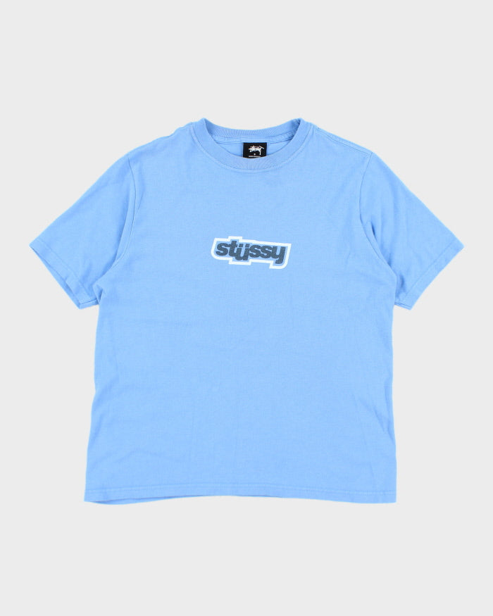 Vintage Stussy Centre Logo Graphic T-Shirt - S