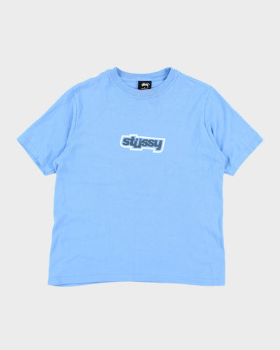 Vintage Stussy Centre Logo Graphic T-Shirt - S