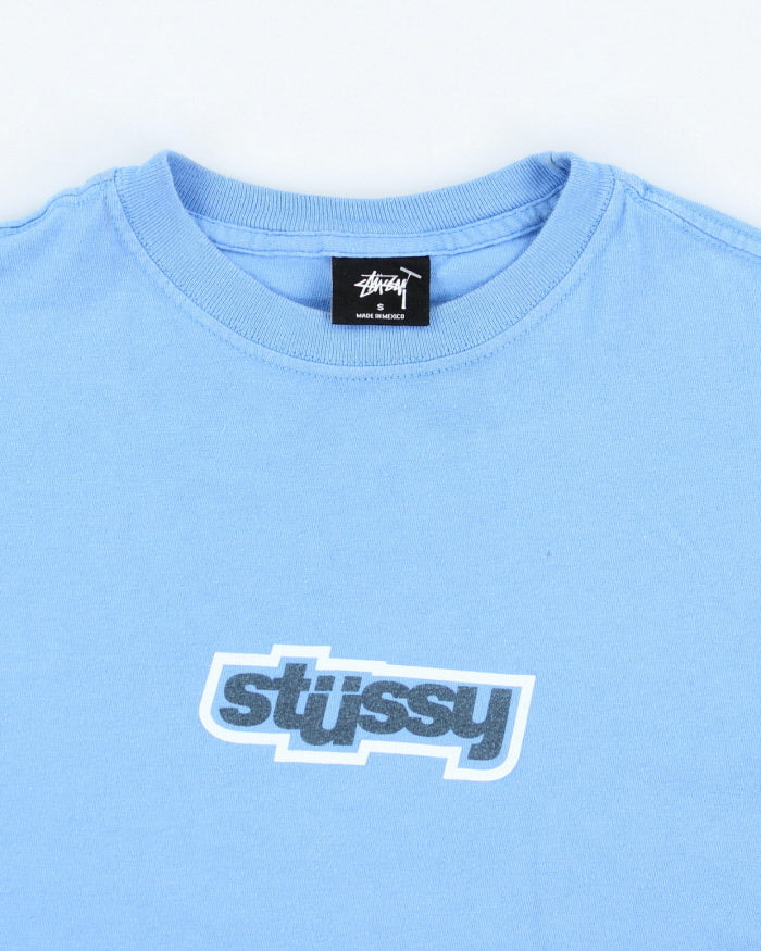 Vintage Stussy Centre Logo Graphic T-Shirt - S