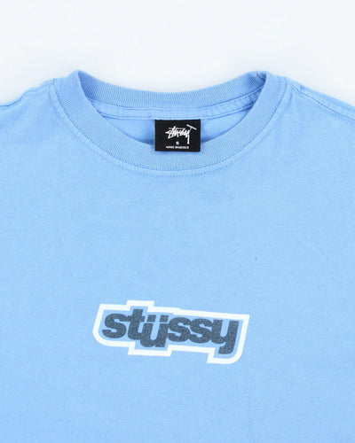 Vintage Stussy Centre Logo Graphic T-Shirt - S