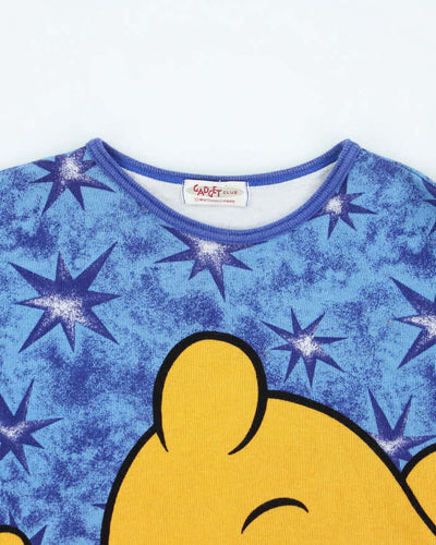 Vintage 90's Disney Winnie The Pooh All Over Print Long-sleeved T-Shirt - M