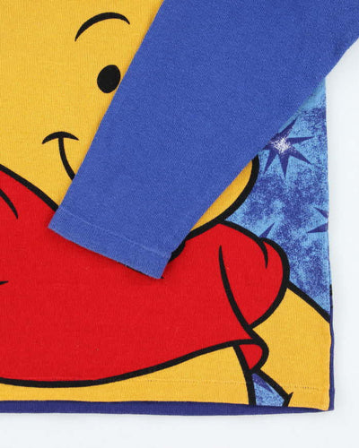 Vintage 90's Disney Winnie The Pooh All Over Print Long-sleeved T-Shirt - M