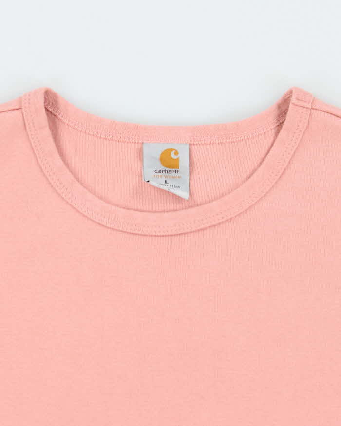 Vintage 90s Carhartt Pink T-shirt - L