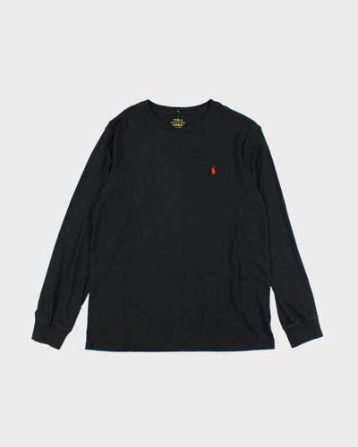 Vintage Ralph Lauren Black Long Sleeve T-shirt - XL