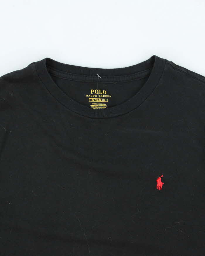 Vintage Ralph Lauren Black Long Sleeve T-shirt - XL