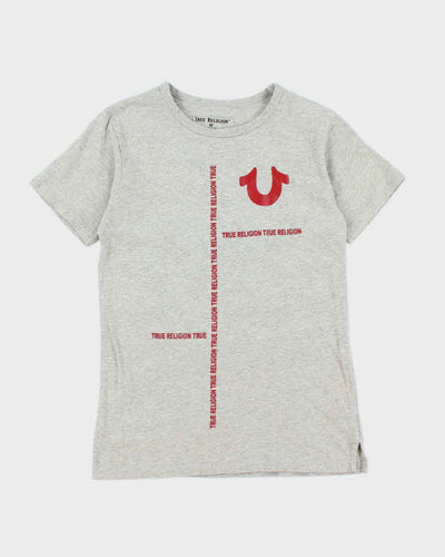 Vintage Women's Y2K True Religion Branded Graphic T-Shirt - L