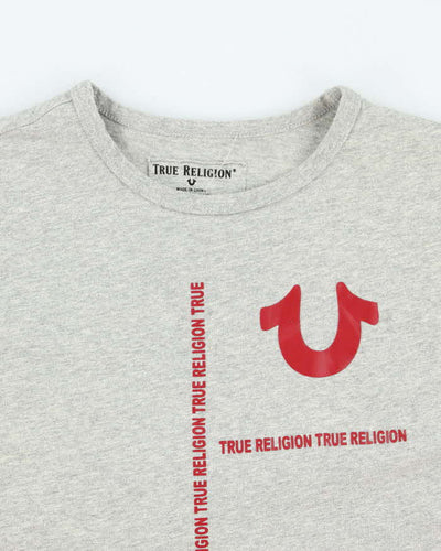Vintage Women's Y2K True Religion Branded Graphic T-Shirt - L