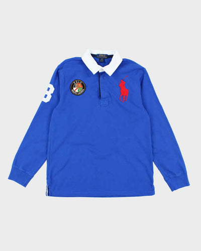 Vintage Women's 2000's Ralph Lauren Big Horse Rugby Shirt - L