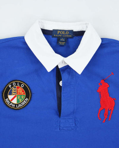 Vintage Women's 2000's Ralph Lauren Big Horse Rugby Shirt - L