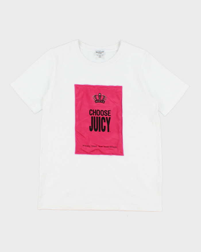 Vintage Y2K Juicy Couture Choose Juicy Graphic T-Shirt - XL