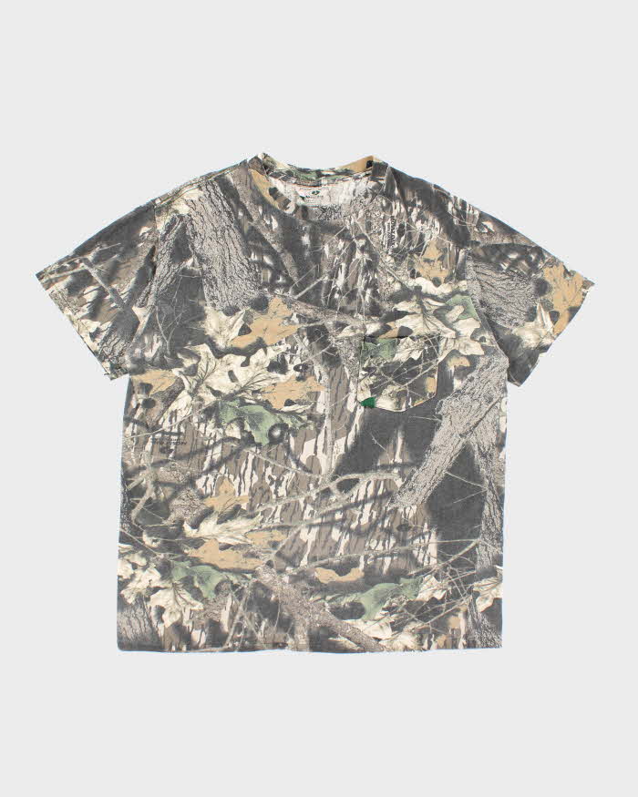 Vintage 90s Mossy Oak Camouflage Single Stitch T-shirt - L