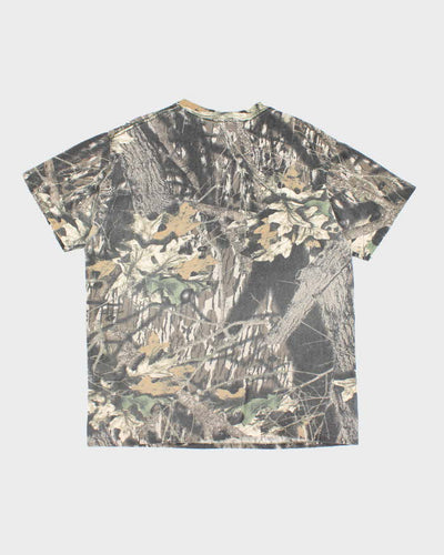 Vintage 90s Mossy Oak Camouflage Single Stitch T-shirt - L