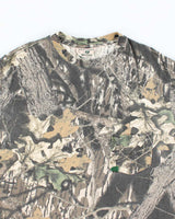 Vintage 90s Mossy Oak Camouflage Single Stitch T-shirt - L