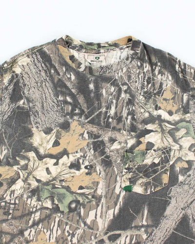 Vintage 90s Mossy Oak Camouflage Single Stitch T-shirt - L