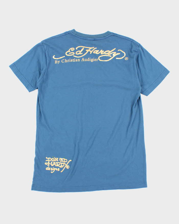 Vintage Y2k 00s Ed Hardy Rhinestone T-shirt - XL