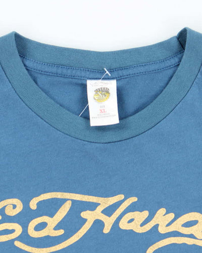 Vintage Y2k 00s Ed Hardy Rhinestone T-shirt - XL