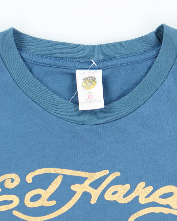 Vintage Y2k 00s Ed Hardy Rhinestone T-shirt - XL