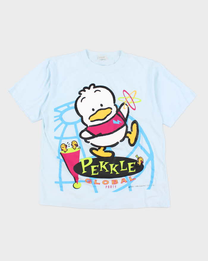 Vintage 90s Sanrio Sugarland Light Blue Pekkle T-Shirt - M