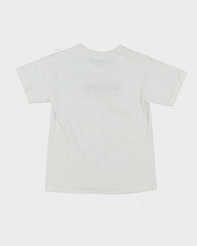 Vintage Y2K Hanes Queens Embroidered Graphic Baby Fit T-Shirt - L
