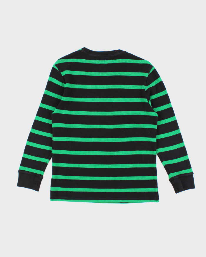 Vintage 2000's Ralph Lauren Waffle Striped Long Sleeve T-Shirt - XL