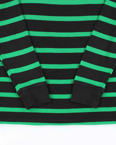 Vintage 2000's Ralph Lauren Waffle Striped Long Sleeve T-Shirt - XL