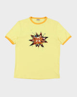 Vintage Y2K Celio Bang Bang Graphic Ringer Baby Fit T-Shirt - M