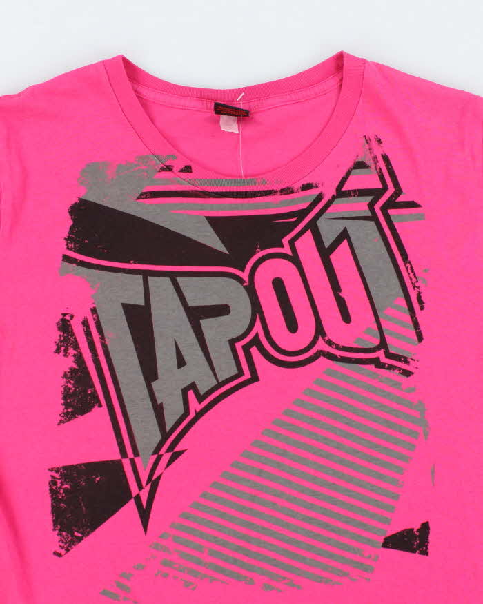 Vintage Y2K Tap Out Centre Graphic Baby Fit T-Shirt - S