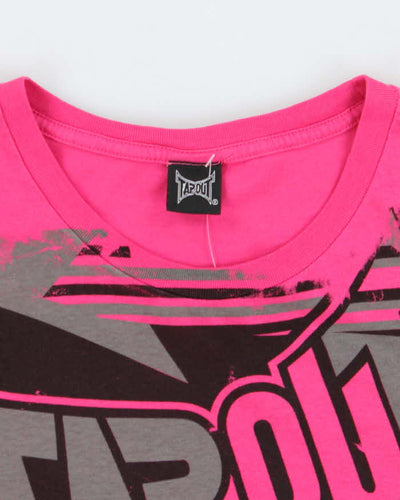 Vintage Y2K Tap Out Centre Graphic Baby Fit T-Shirt - S